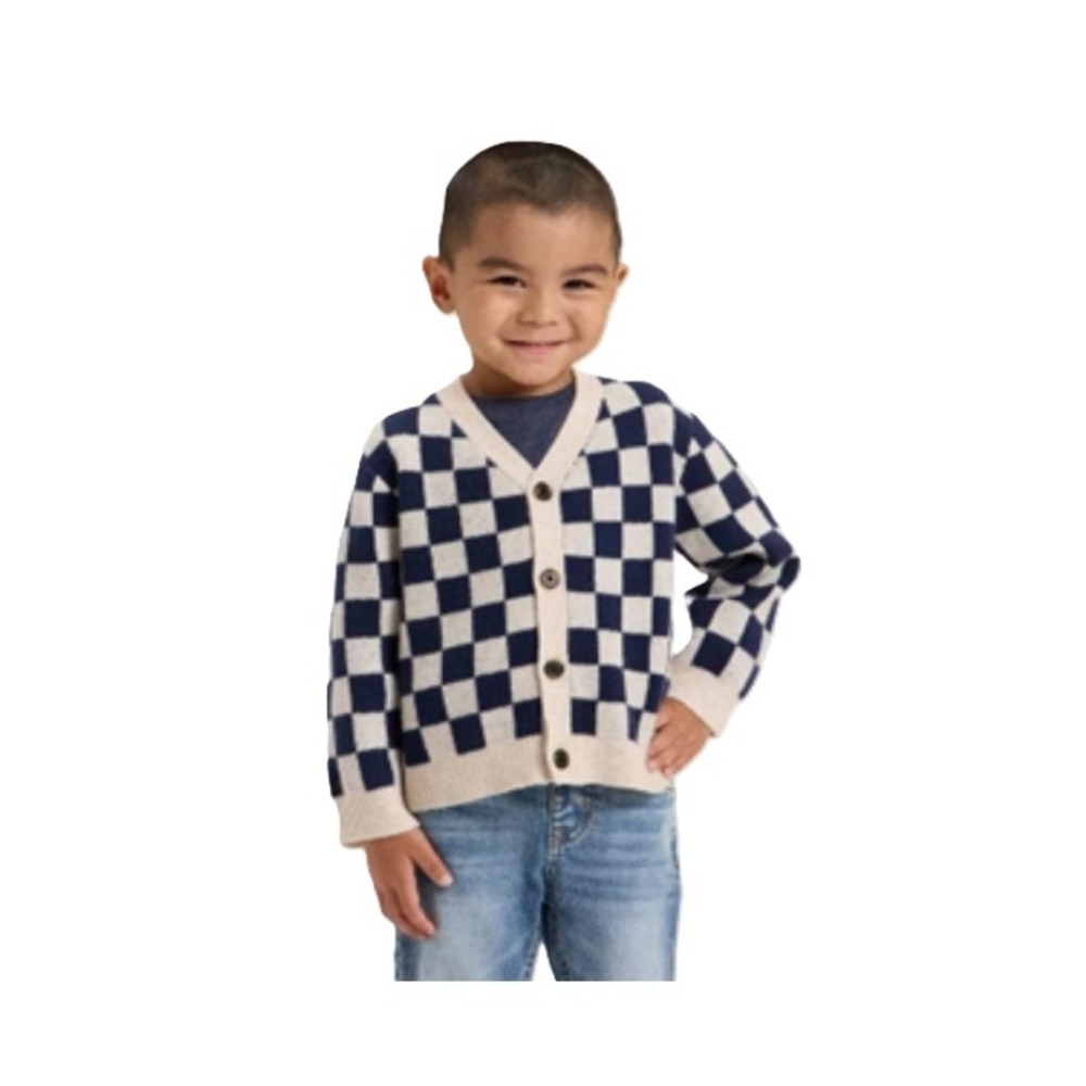 Toddler Boys' Cardigan Sweater Navy Blue 18 Month